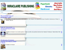 Tablet Screenshot of miraclairepublishing.com